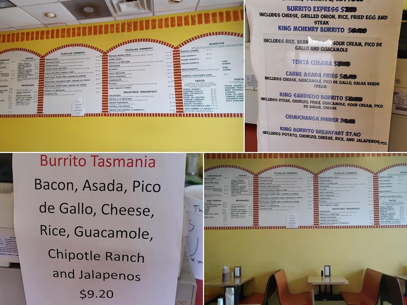 Taco & Burrito Express Menu