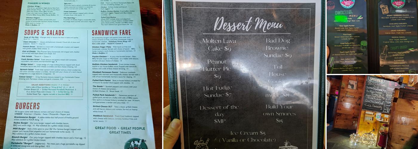 Lucky Dog Tavern & Grill Menu