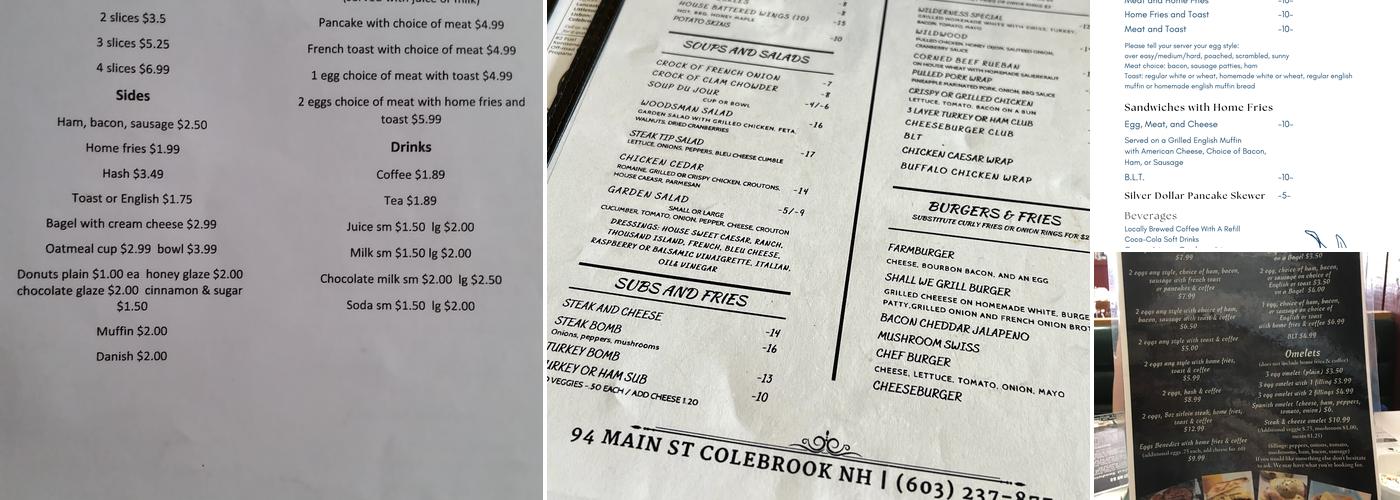 Wilderness Menu