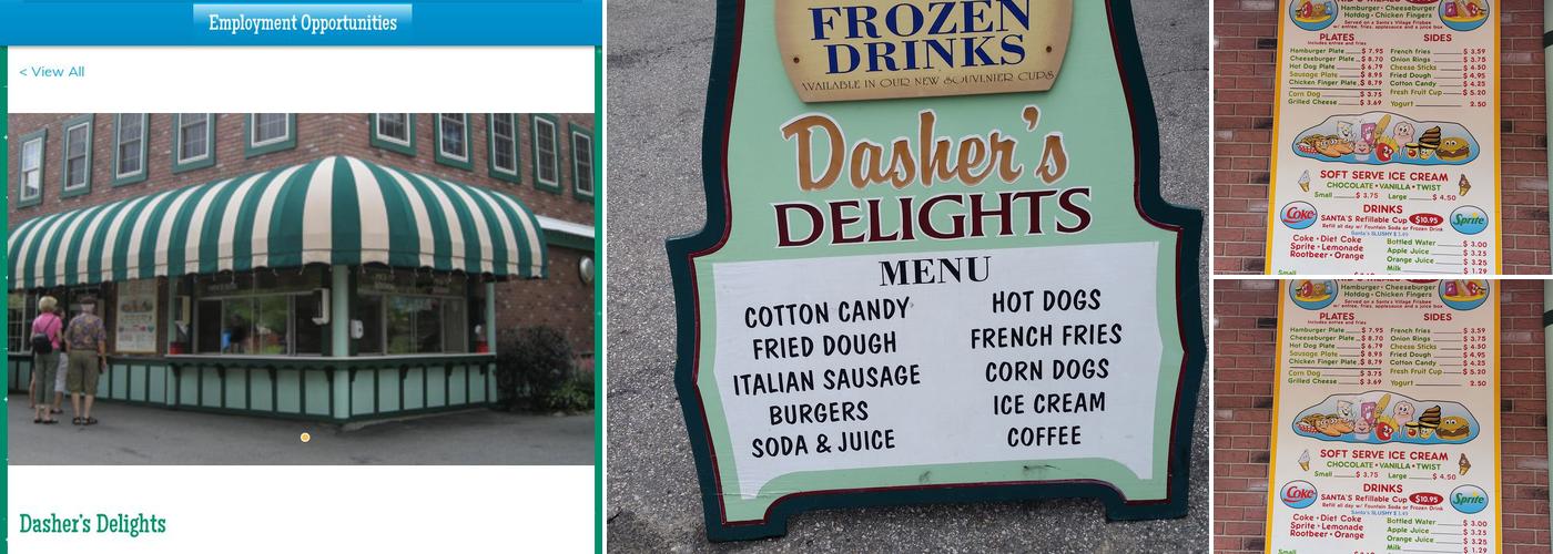 Dashers Delights Menu