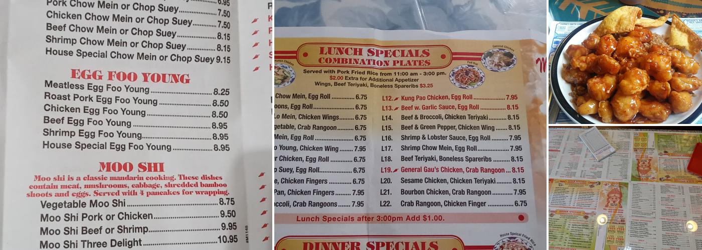 Mr Lin’s kitchen Menu