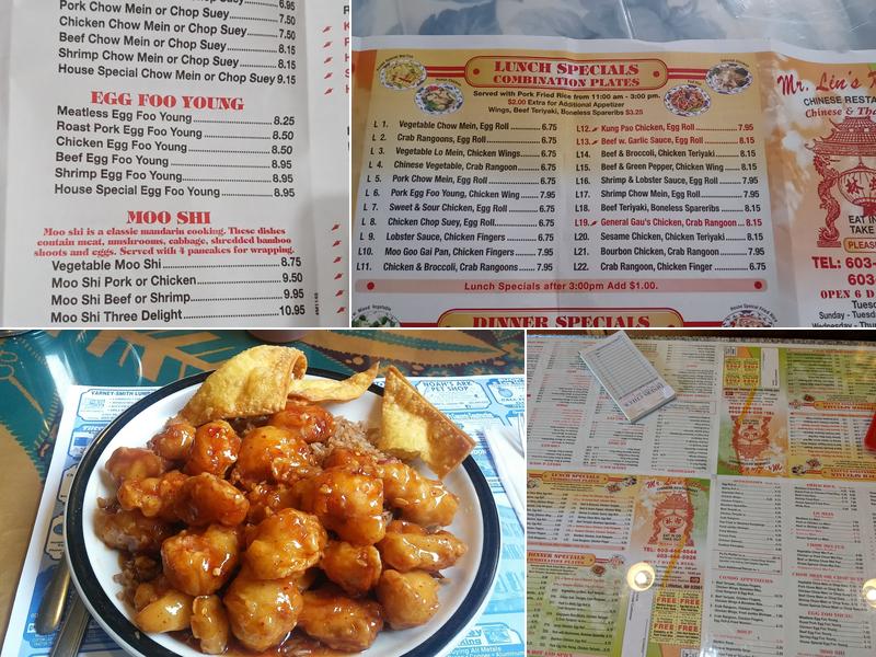 Mr Lin’s kitchen Menu