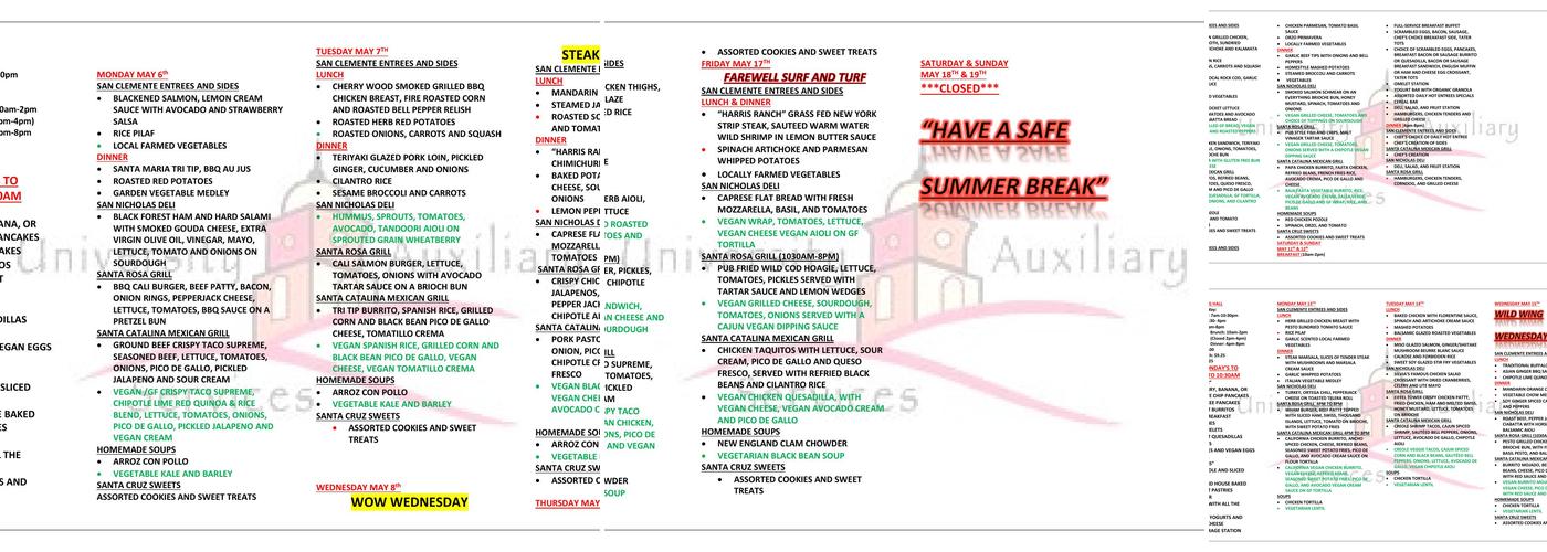 Freudian Sip (CI Broome Library) Menu