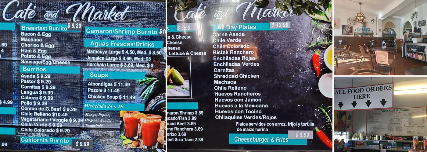 Somis Cafe and Market Menu