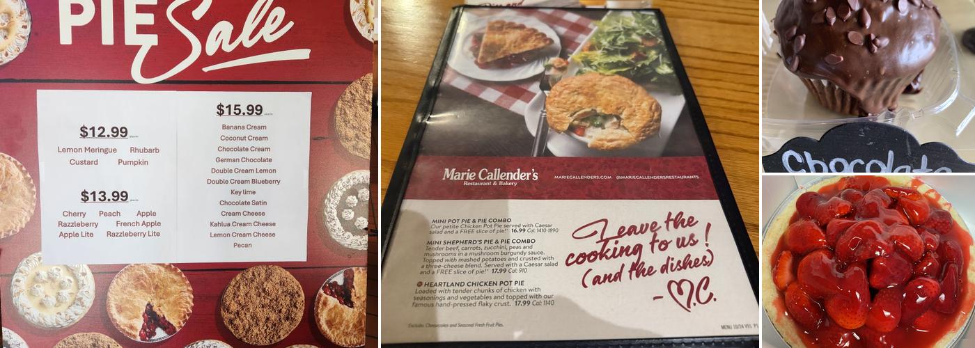 Marie Callender's Menu