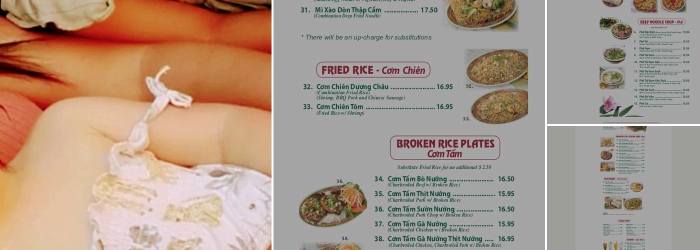 Pho Saigon Menu