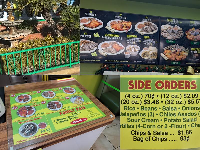 El Pollo Norteño Menu