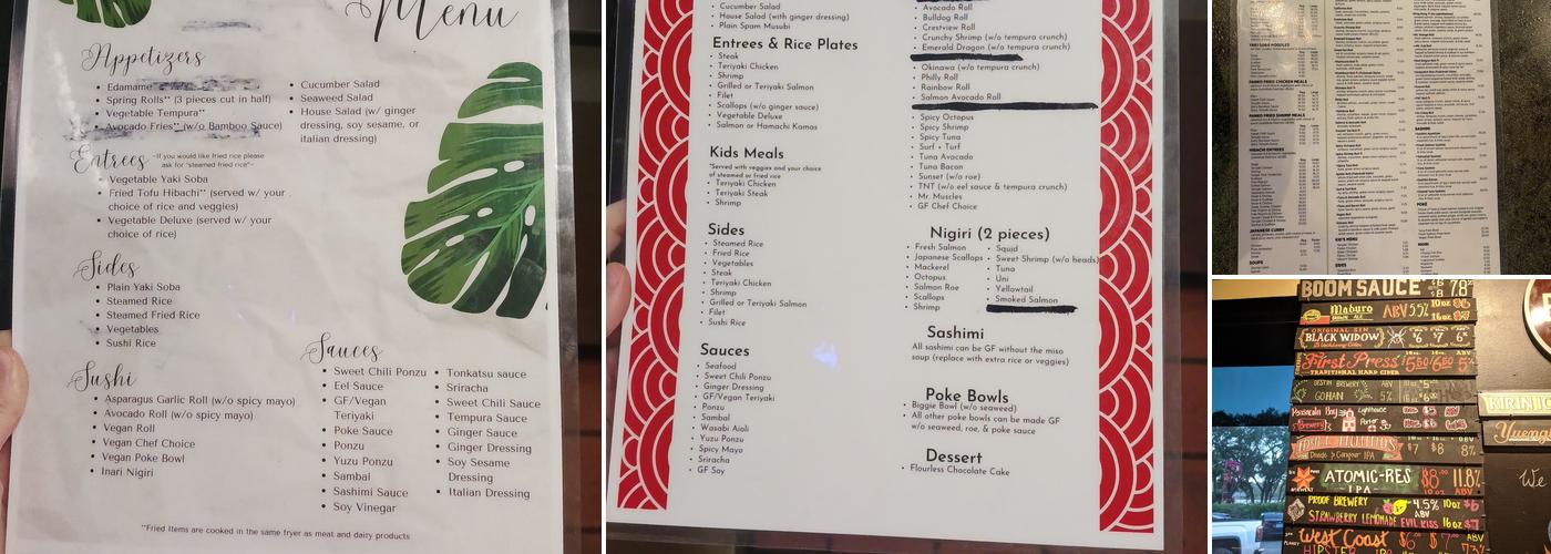 Bamboo Sushi & Hibachi Menu