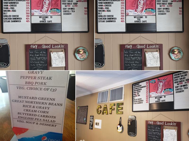 Bruce Cafe Menu