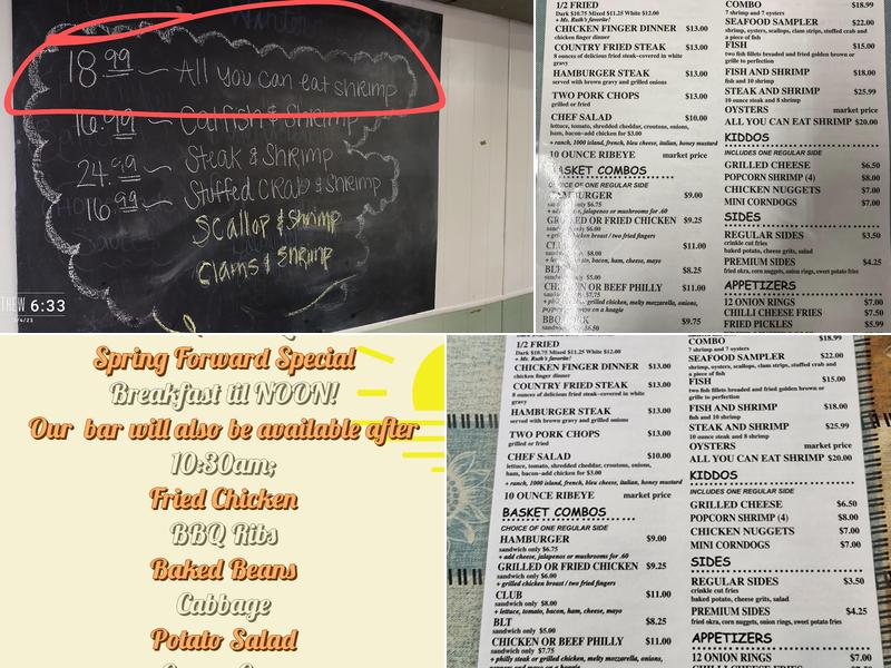 Fannin's Family Restaurant Menu