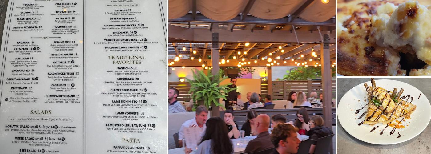 Plateia Mediterranean Kitchen Menu