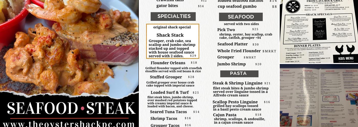 Gary's Oyster Shack Menu