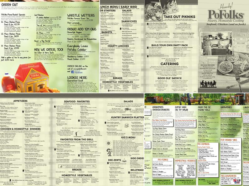 PoFolks Menu