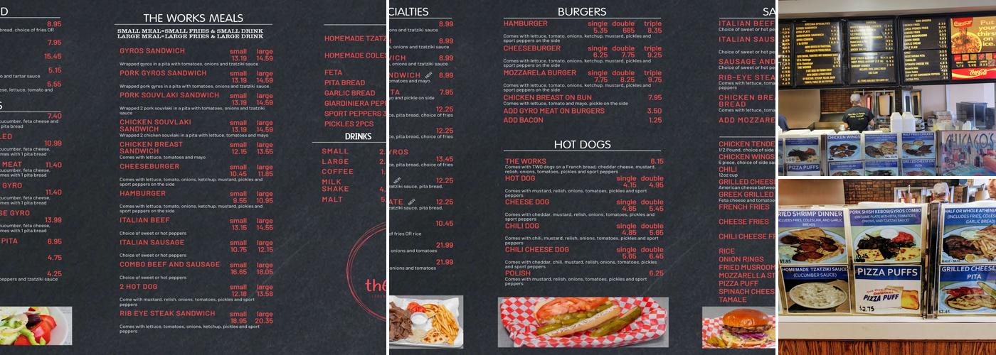 The Works Grill Menu