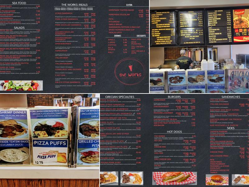 The Works Grill Menu