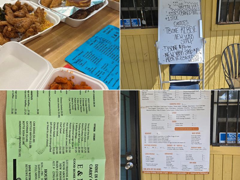 E & N Menu