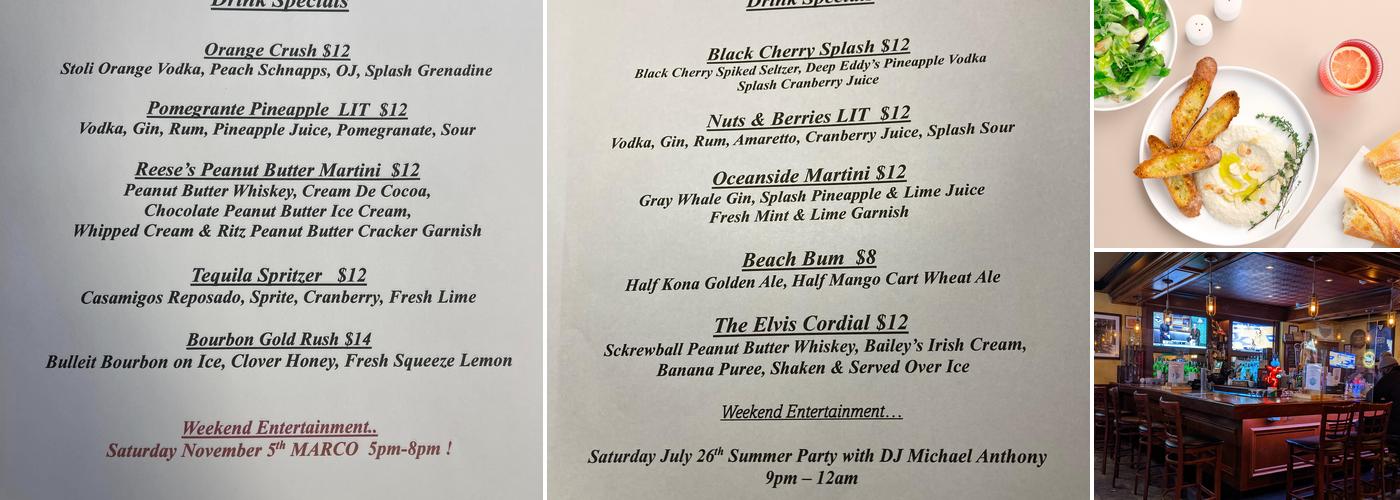 The Copper Still Menu