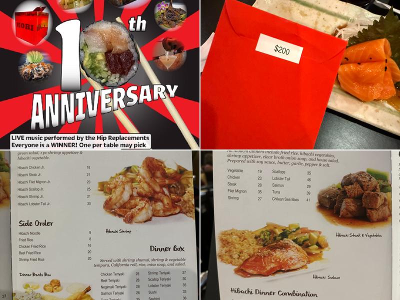 Kobe Sushi Lounge Menu