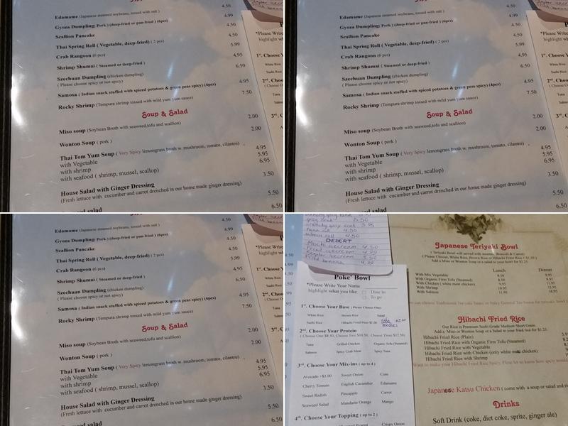Wen's Asian Fusion Menu
