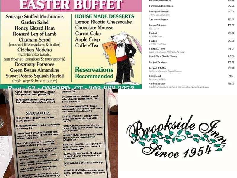 Brookside Inn Restaurant Menu
