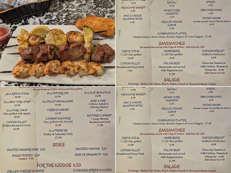 Harbor Lite Restaurant Menu