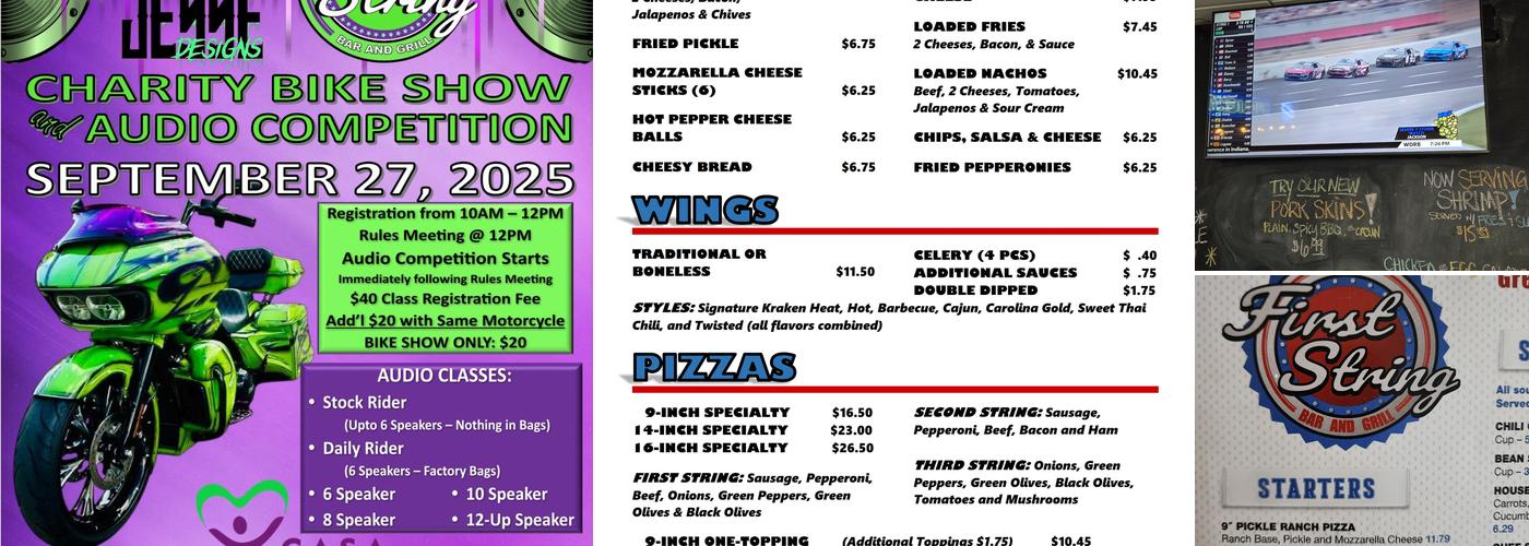 First String Bar & Grill Menu