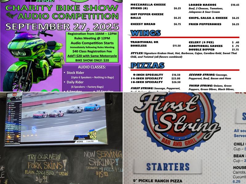 First String Bar & Grill Menu