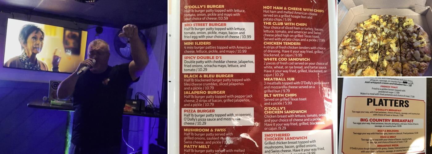 O'Dolly's Lounge and Restaurant Menu