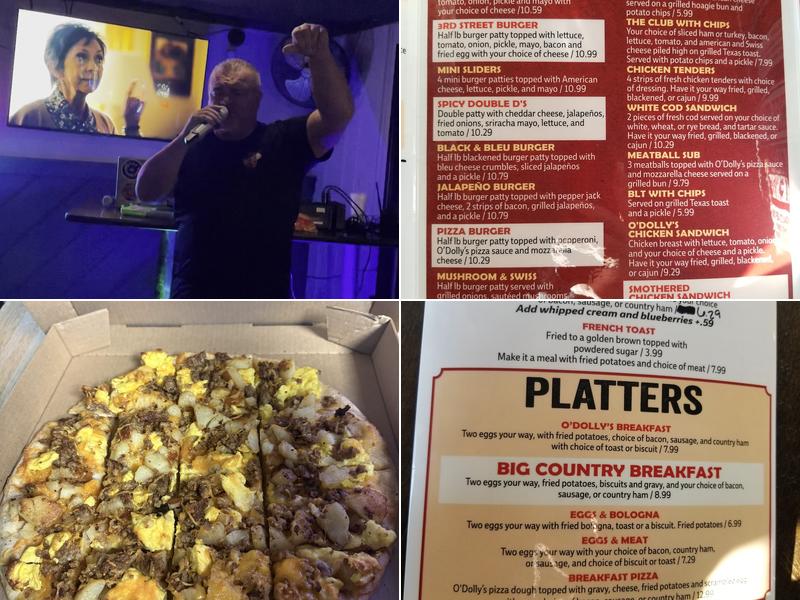 O'Dolly's Lounge and Restaurant Menu