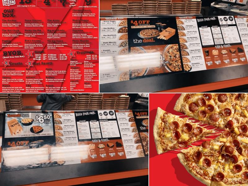 HotBox Pizza Menu