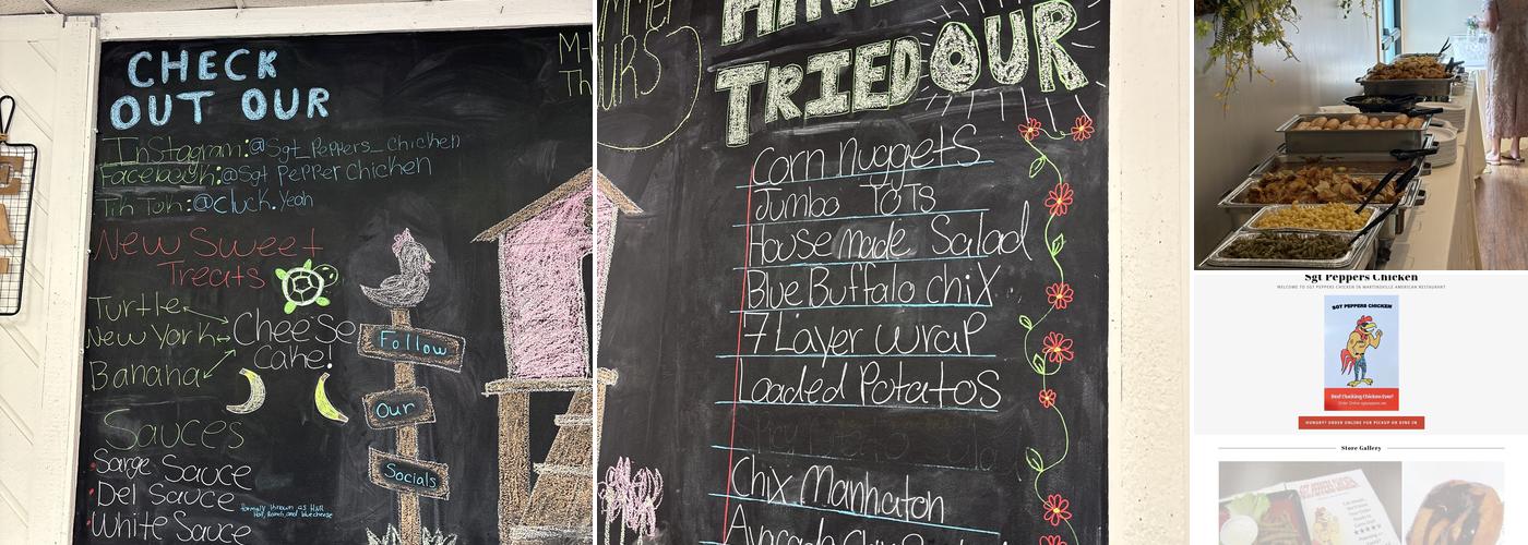 Sgt Pepper's Chicken Menu