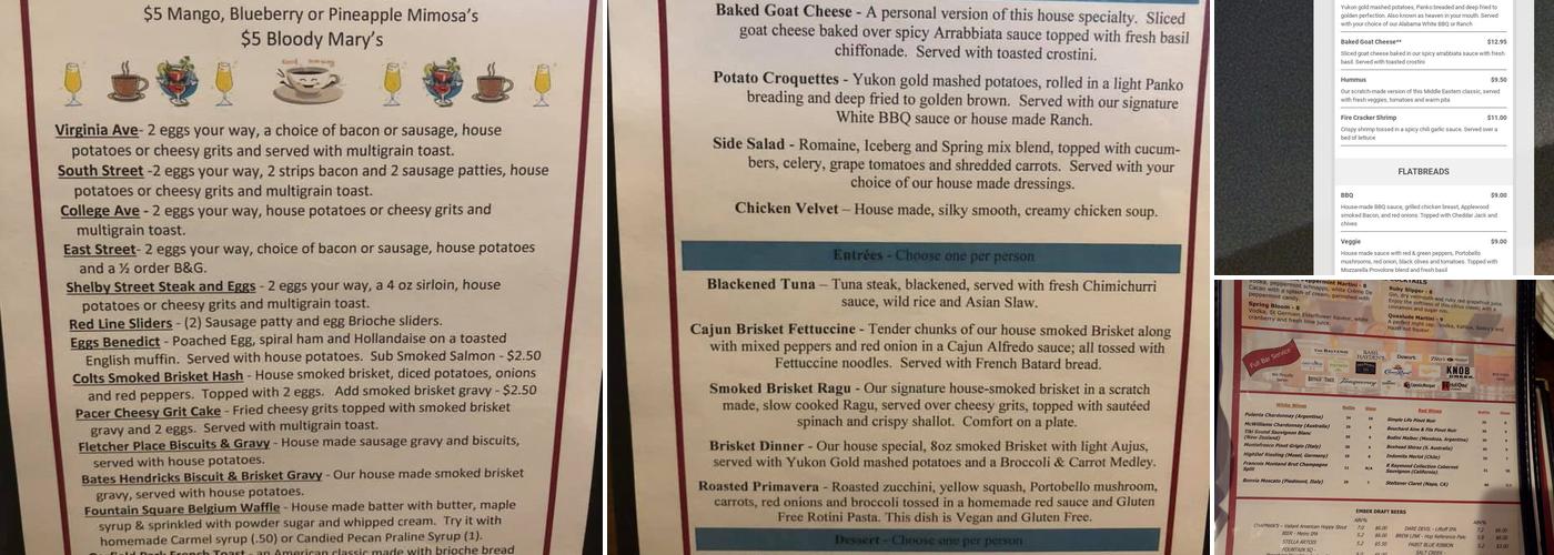 Ember Urban Eatery Menu