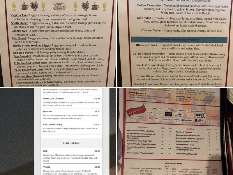 Ember Urban Eatery Menu