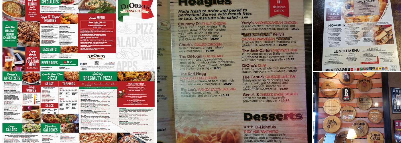 DiOrio's Pizza & Pub Menu