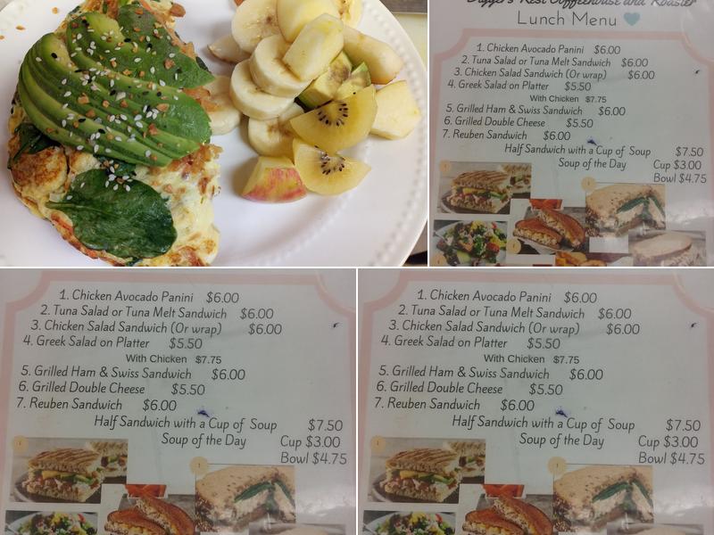 Diggers Rest Coffeehouse Menu