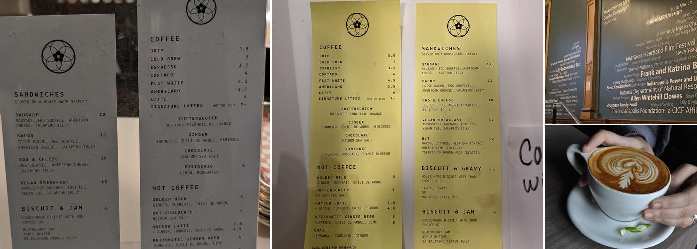 Coat Check Coffee Menu