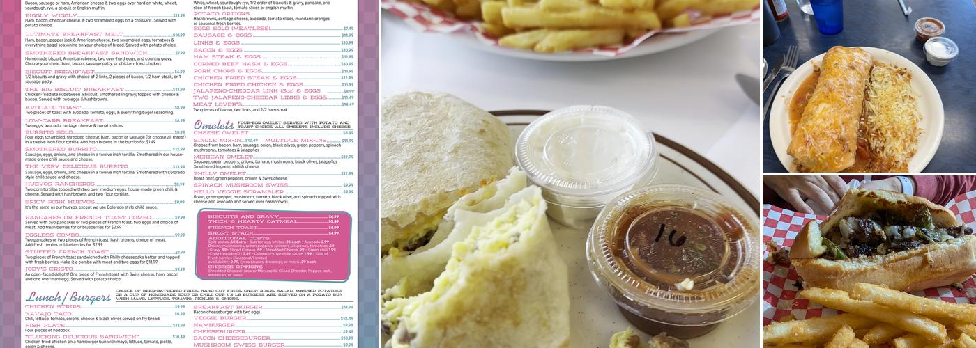 Jody's Diner Menu