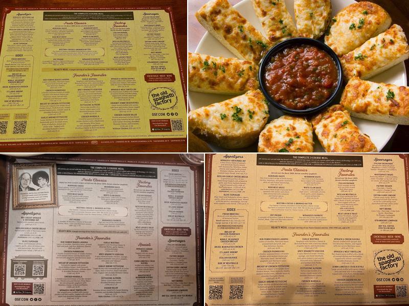The Old Spaghetti Factory Menu