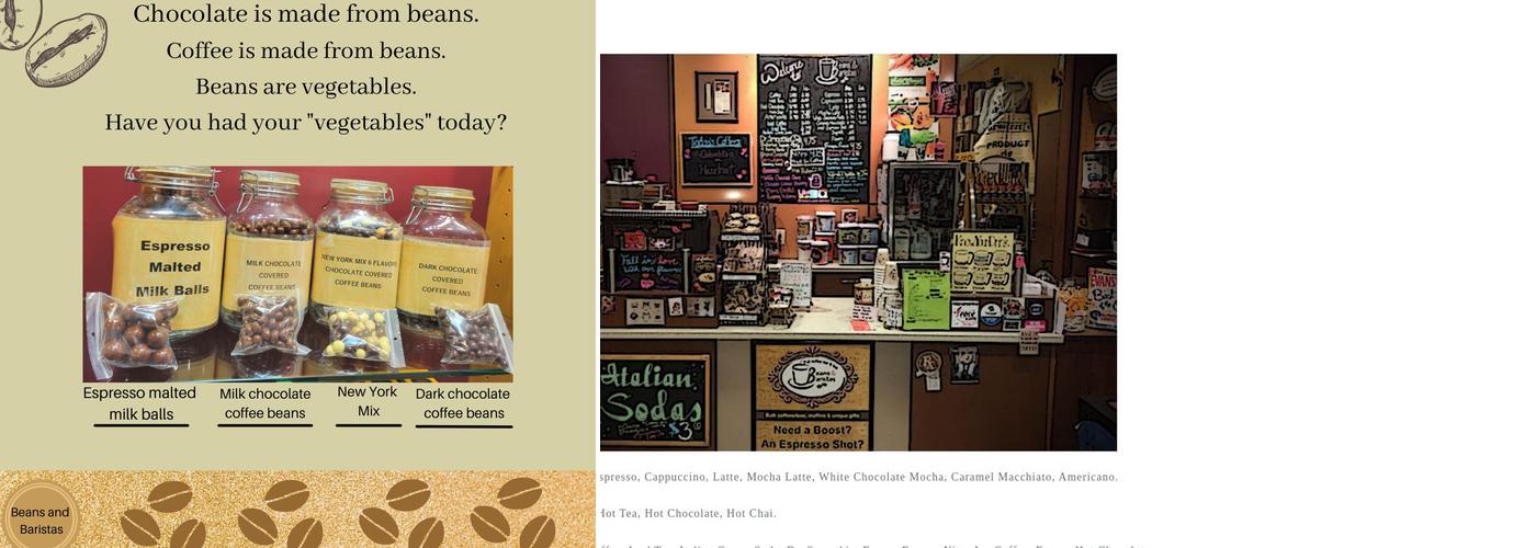 Beans & Baristas Menu