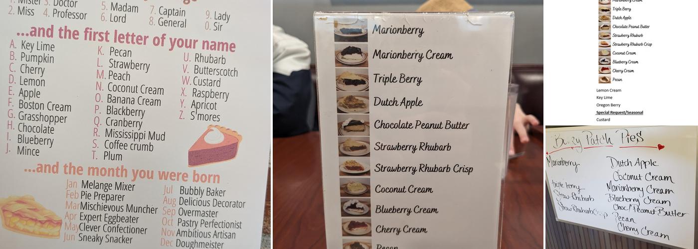 The Berry Patch Restaurant Menu