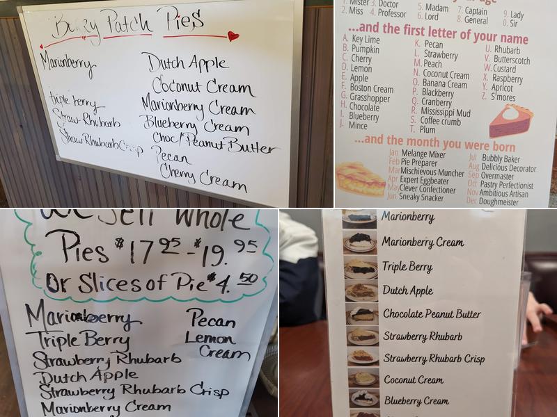 The Berry Patch Restaurant Menu