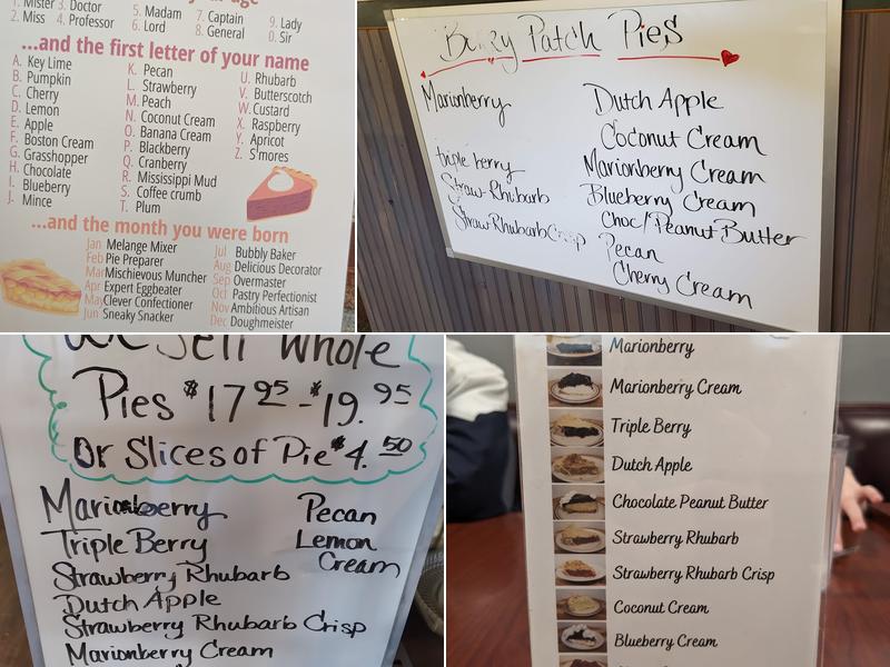 The Berry Patch Restaurant Menu