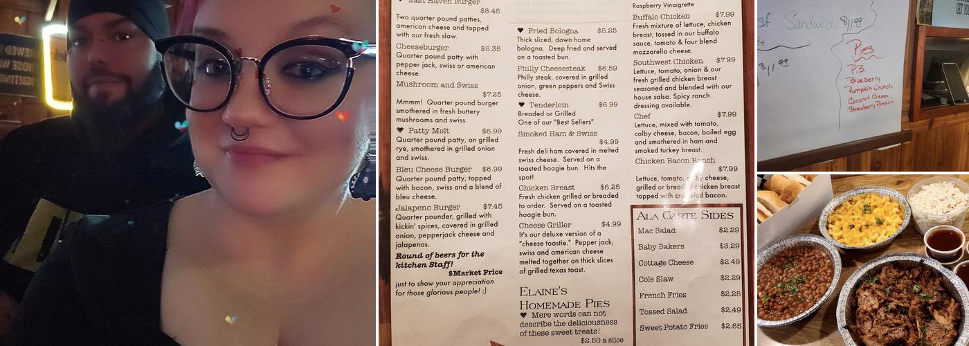 East Haven Tavern Menu