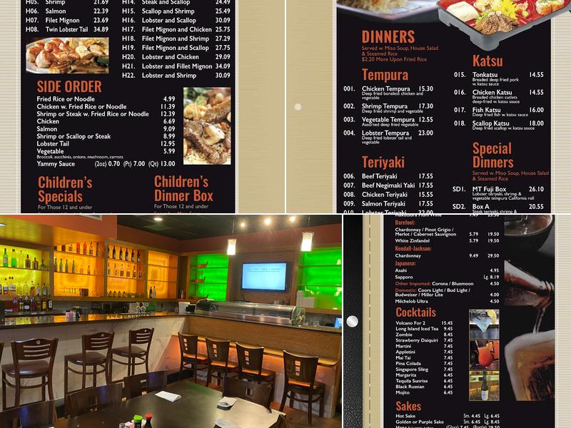 Mt Fuji Menu