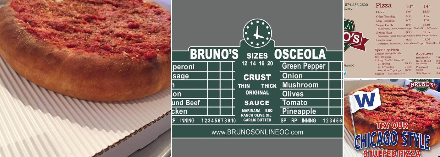 Bruno's Pizza Osceola Menu