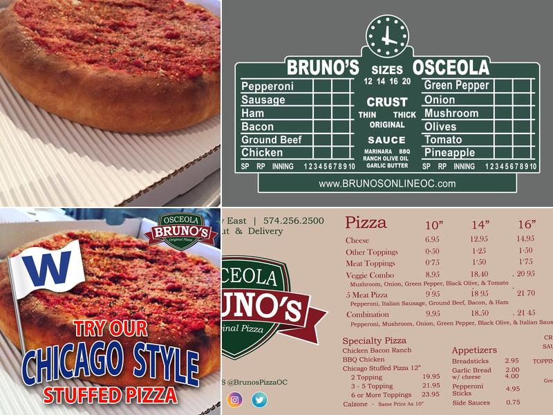 Bruno's Pizza Osceola Menu