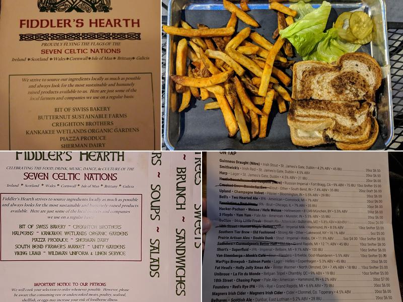 Fiddler's Hearth Menu