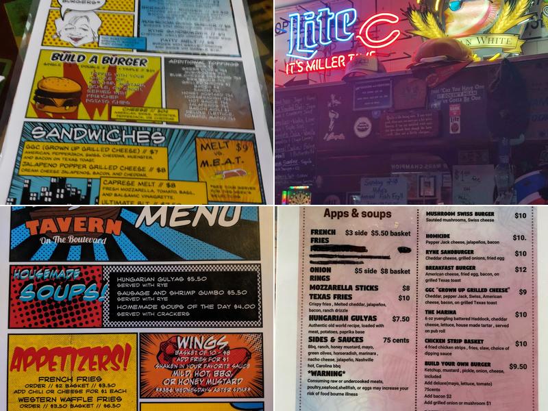 The View Tavern Menu