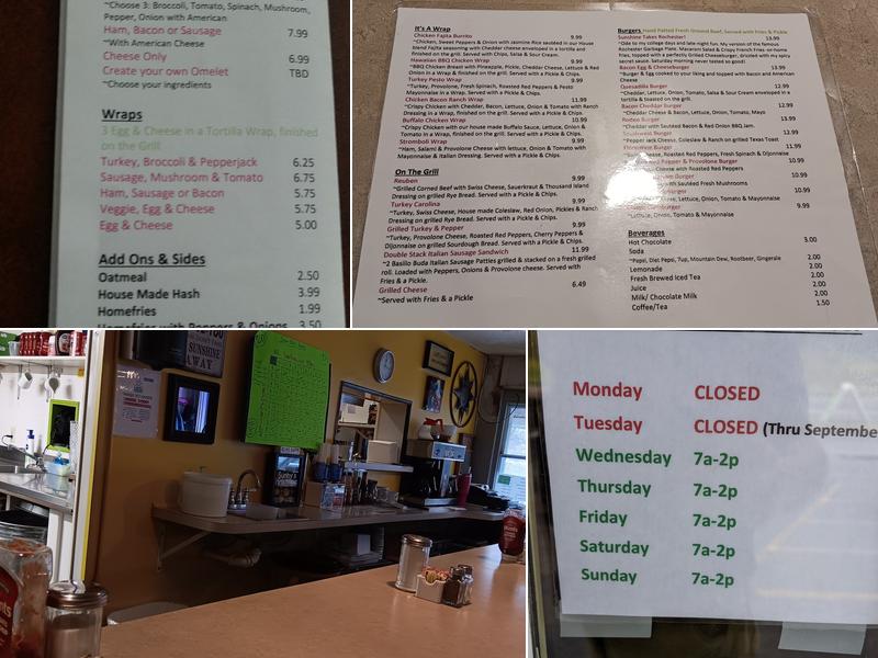 The Fireside/ Sunny’s Kitchen Menu