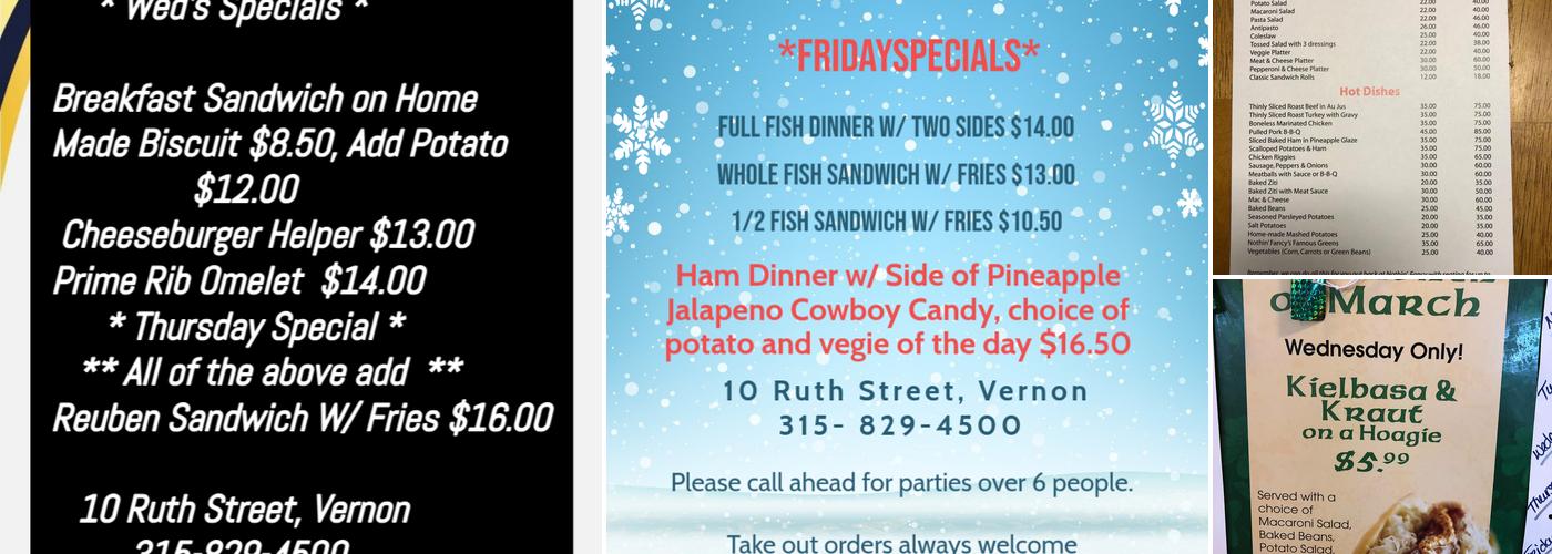 Nothin' Fancy Cafe Menu